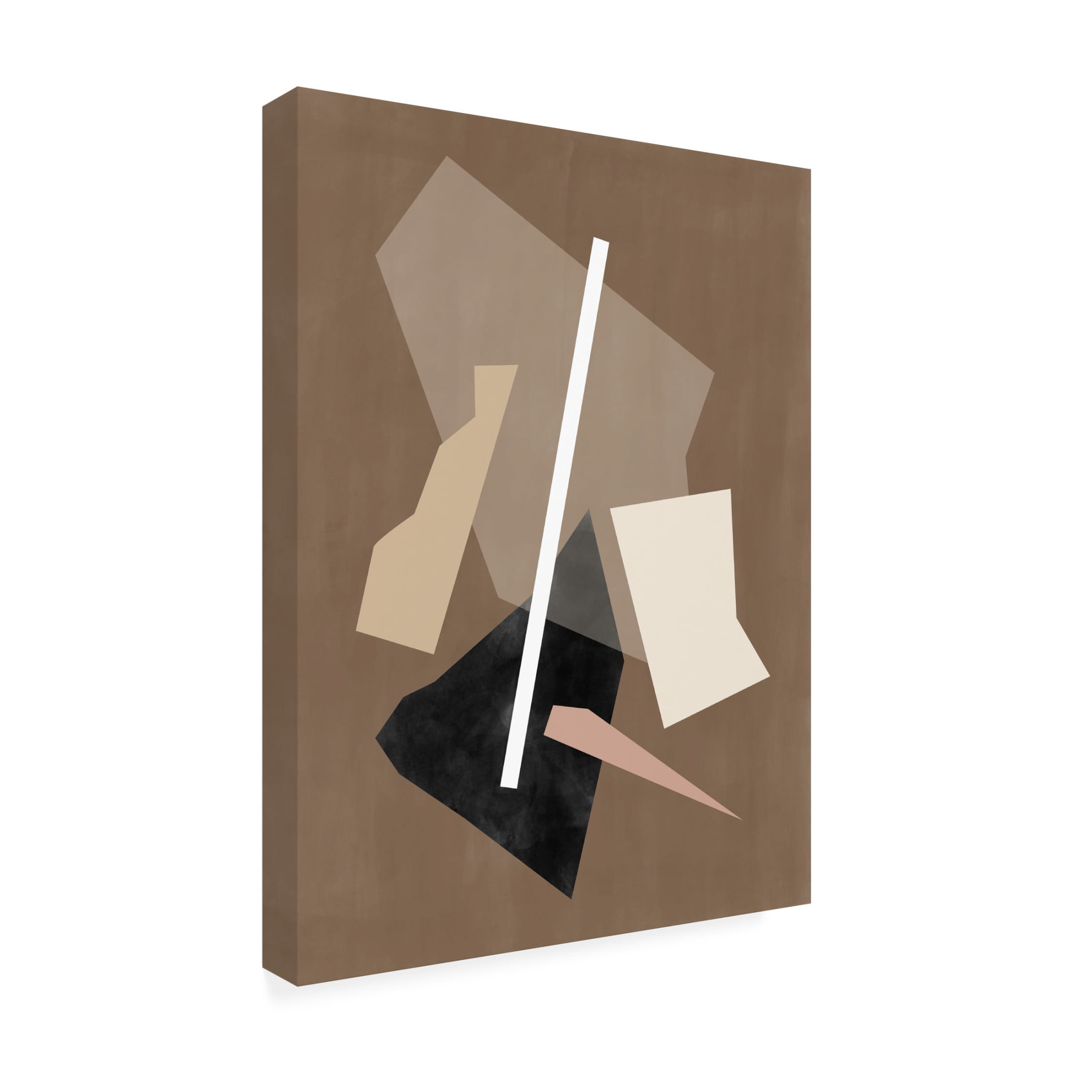 Trademark Fine Art Elena Ristova  Brown Paper Cuts Painting Canvas Wall Art