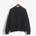 thumbnail image 2 of Frostluinai Sweatshirt for Women Mock Neck Long Sleeve Lounge Pullover Solid Color Fall Sweat Shirts Loose Fit Sweatshirts Lightweight Tops, 2 of 4