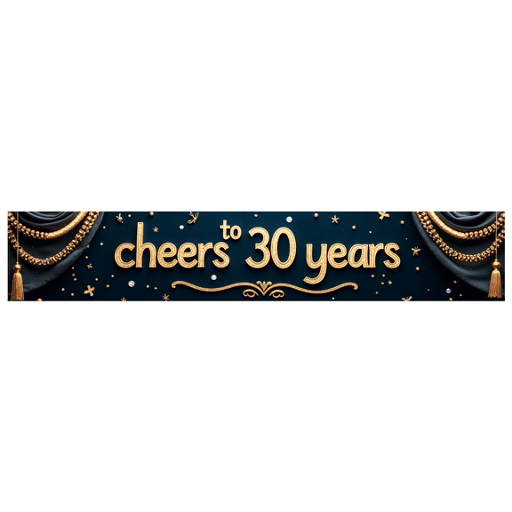 LUUFILx Elegant Cheers to 30 Years Party Backdrop Banner Anniversary Celebration Decoration 30th Birthday Decor Event Photography Background Party Supplies