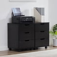 thumbnail image 6 of STARY Mobile File Cabinet for Home Office, 3-Drawer Wooden File Cabinet, Perfect for Under Desk Storage, Black, Non-Assembled, 6 of 9