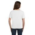 thumbnail image 3 of BELLA 8815 BellaCanvas Ladies` Flowy Basic V-Neck Tee 8815, XL, White, 3 of 4
