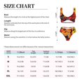 thumbnail image 2 of Kdxio Marigold Flowers In Different Colors Print Women's 2 Piece High Waisted Wrap Spaghetti Strap Summer Swimsuit Bikini Set-Medium, 2 of 5