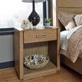 thumbnail image 3 of Grande Table de Chevet en Bois Brun, 3 of 3