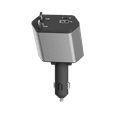 thumbnail image 6 of ZSOU 4-in-1 Retractable Car Charger with USB-C and Lightning Cables, Dual USB Ports, 6 of 9