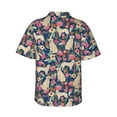 thumbnail image 4 of Golden Retriever Dog Puppy Flower Floral Men'S 3d Print Casual Button Down Shirts, Novelty Hawaiian Short Sleeves Xl, 4 of 7