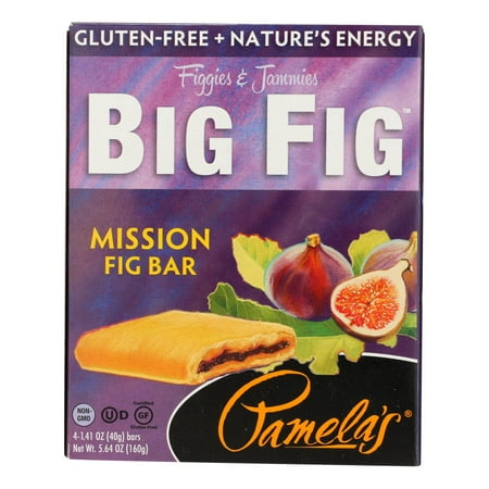 Pamela s Gluten-Free Big Fig Bar With Mission Fig 5.64 oz. (Pack of 8)