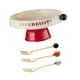 thumbnail image 5 of Frutero con patas, organizador de platos, bandeja de comida, cuenco con Pedestal, cuenco decorativo para dulces, verduras, mostrador de cocina, frutas Base Redonda Roja, 5 of 9
