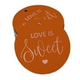 thumbnail image 1 of Inkdotpot Rose Gold Foil Paper Hang Tags Love Is Sweet Wedding Favor Tags 100 Pieces, 1 of 7