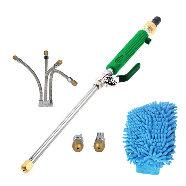 Dalazy Car Washing Sprinkler Kit Water Nozzle Tool Vehicle Maintenance High Pressure Sprayer Set Cleaning Fitting Wash Component Green