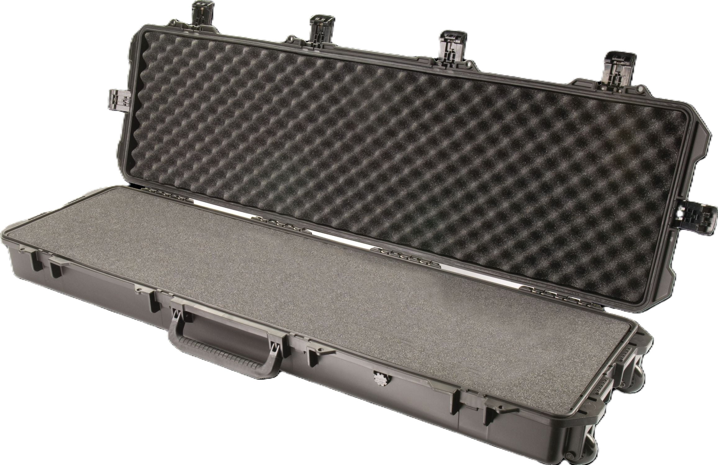 Pelican Storm IM3300 Rifle Case with Foam, Watertight, crushproof, Dustproof, Lockable Hasps, Rugged In-Line Wheels, Black