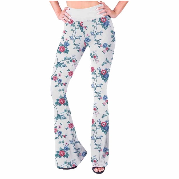 Leggings de Entrenamiento de Talle Alto Para Mujer Pantalones de Yoga Acampanados Con Control de Barriga Elásticos Que No Se Ven A Través Odeerbi ODB-6