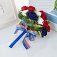thumbnail image 4 of PEIBang Artificial Patriotic Flowers 4th of July Decorations,Red White and Blue Fake Floral Bouquet for 250th Anniversary Memorial Day Independence Day Home Wedding Party Decor, 4 of 7