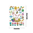 thumbnail image 3 of kladzum Easter Wall Stickers for Wall Decoration Easter Window Stickers Easter Bunny Eggs Radish Combo Bedroom Living Room Removable Stickers Wall Decal for Home School Office Party Supplies, 3 of 7