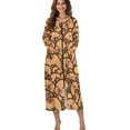 thumbnail image 4 of FOR U DESIGNS Capybara Print House Dresses for Women Lightweight House Dresses for Women with Pockets, Womens Embroidered Housecoat Long Sleeve Duster Robe, XL, 4 of 8