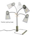 thumbnail image 5 of DingLiLighting Industrial Table Lamp Vintage Nightstand Bedside Gooseneck Reading Lamps Metal Lampshade Hollow for Bedroom Living Room Office Dorm, E12 Bulb Included, 5 of 9