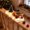 B, variant on Highland Cow Stair Decor, Lighted Winter Railing Garland, Miniature Trees and Artificial Snow around Cattle Characters for a Banister Display, Bendable Trim with Warm White LED Accents