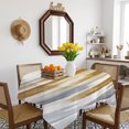 thumbnail image 3 of Brown Gray Table Cloth Waterproof Tablecloths, Vintage Abstract White Ombre Texture Tablecloth Dining Table Cover for Kitchen Party Tabletop Outdoor, Square Tablecloth 54x54 Inch, 3 of 9