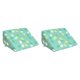 thumbnail image 3 of Almohada de cuña para rodillas elevadas Fernando entrenamiento de cama triangular para dormir de lado verde 30 cm x 14 cm x 22 cm, 3 of 8