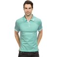 thumbnail image 4 of Polo Ajusté pour Hommes Manches Courtes T-Shirt Décontracté d'Été, 4 of 6