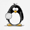 thumbnail image 3 of CafePress - Volleyball Penguin Baseball Jersey - Cotton Baseball Jersey, 3/4 Raglan Sleeve Shirt, 3 of 4