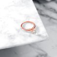 thumbnail image 4 of Gem Stone King 1.38 Ct Round Green Prasiolite 18K Rose Gold Plated Sterling Silver Ring (Size 9), 4 of 4