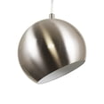 thumbnail image 3 of Lighting IRONCLAD Contemporary-Style 1 Light Brushed Nickel Ceiling Mini Pendant 8" Wide, 3 of 5