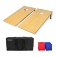 thumbnail image 1 of GoSports Regulation Size Cornhole Bean Bag Outdoor Backyard Lawn Game, Bamboo, 1 of 5