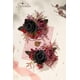 thumbnail image 3 of Set de ramilletes de flores artificiales Serwalin, color negro borgoña, 14 cm, 3 of 9