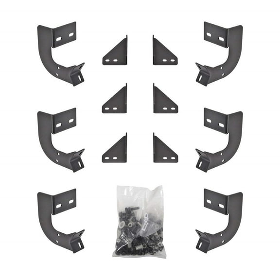 Dee Zee DZ66336 Hex Side Step Custom Bracket Kit, Black Fits select: 2013-2018 RAM 1500, 2013-2020 RAM 2500