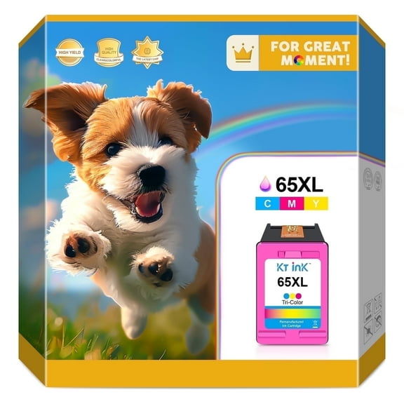 65XL Ink Cartridge Color for 3755 Ink Printer 65 Cartridges Work With Deskjet 3700 Series Ink Cartridges