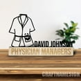 thumbnail image 5 of Craftnamesign Custom Wooden Physician Assistants Desk Name Plate, Metal Nameplate for desk, 5 of 5