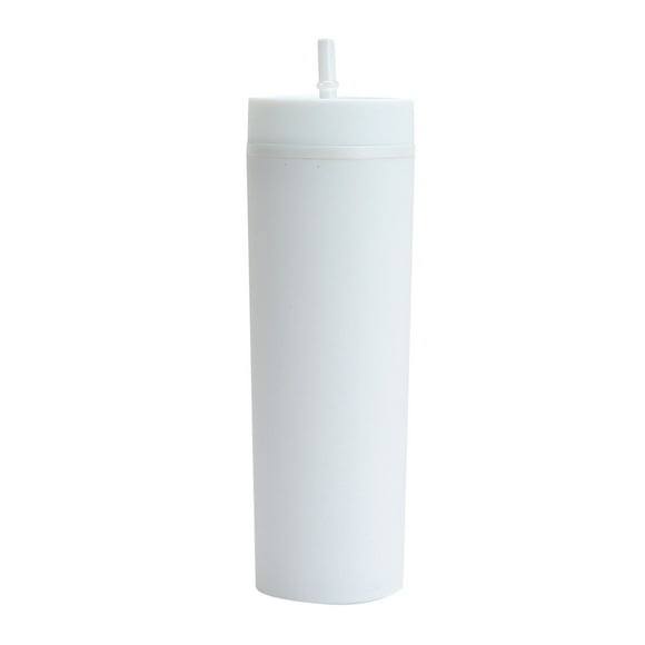 Xuewenshw Tumbler With Same Lid And Straw 16 Oz CupDouble Clear Cup Straight Sippy Cup Summer Sports Water Cup for Women Small Face