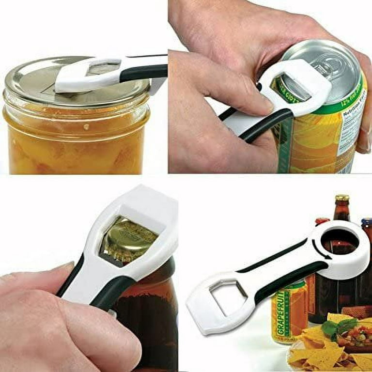  4-in-1 Grip Bottle Opener - Easily Opens Twist Caps, Bottle  Caps, Canning Lids and Can Tabs! (1): Home & Kitchen