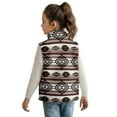 thumbnail image 3 of Pzuqiu Aztec Tribal Kids Outerwear Vest Practical Soft Winter Lightweight Sleeveless Fleece Jacket with Pocket Stretchy Full Zip Fall Outfits Fashion Clothing for Boys Size 2, 3 of 7