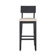 thumbnail image 3 of Linon Jordan Wood 31.5" Barstool in Dark Charcoal Gray, 3 of 13