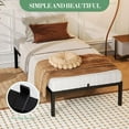 thumbnail image 6 of WALYWIK Queen Size Metal Bed Frame, Twin Size Heavy Duty Platform, Noise-Free Design, Steel Slats, No Box Spring Needed, Tool-Free Easy Assembly, Anti-Slip Mattress Stoppers & Rounded Corners, 6 of 6
