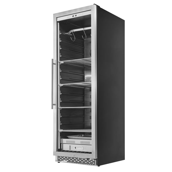 KFFKFF 298 LBS Dry Aging Fridge for Steaks, Meat Aging Refrigerator with Accurate Temperature & Humidity Regulation, Freestanding & Built-in Unit for Home, Kitchen, Restaurant, or Hotel Use