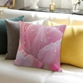 thumbnail image 3 of SHANXI  Pink Pillow Cover Jungle Flowers Cushion Cover for Kids Teens Girls Spring Rustic Garden Decorative Pillow Cover for Dining Table 12x12in, 3 of 5