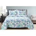 thumbnail image 4 of Beartech Ocean Quilt Twin Size Coastal Blue Bedspread Microfiber Cabin Bedding Set, 4 of 7