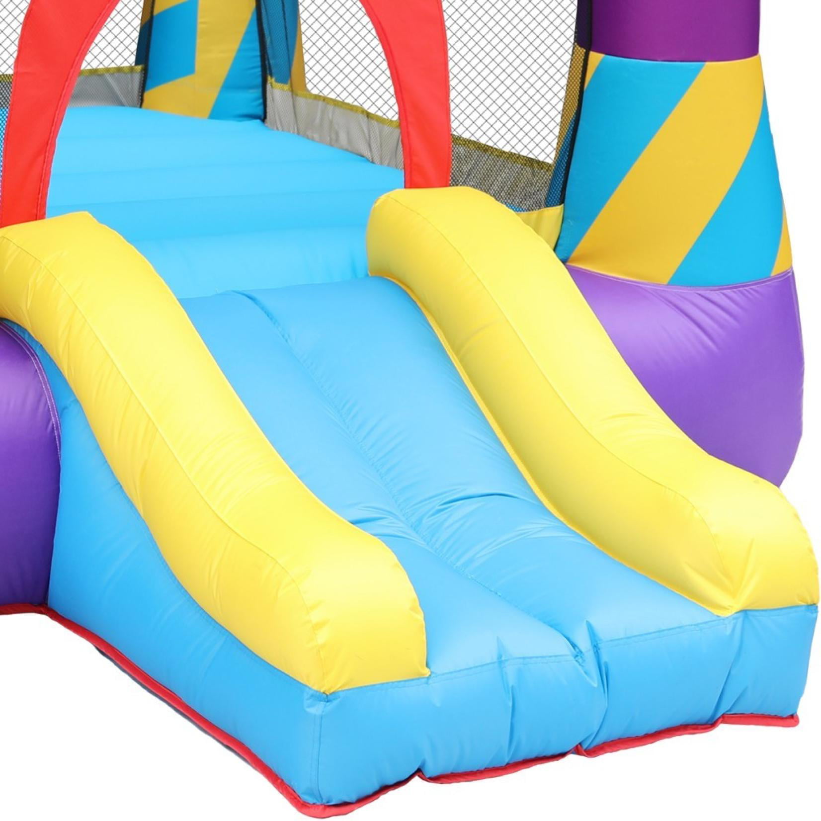Mecor Inflatable Bouncer House w/ 450W Air Blower Jumping Bouncing Castle w/ Jumping Area and Slide for Garden Backyard
