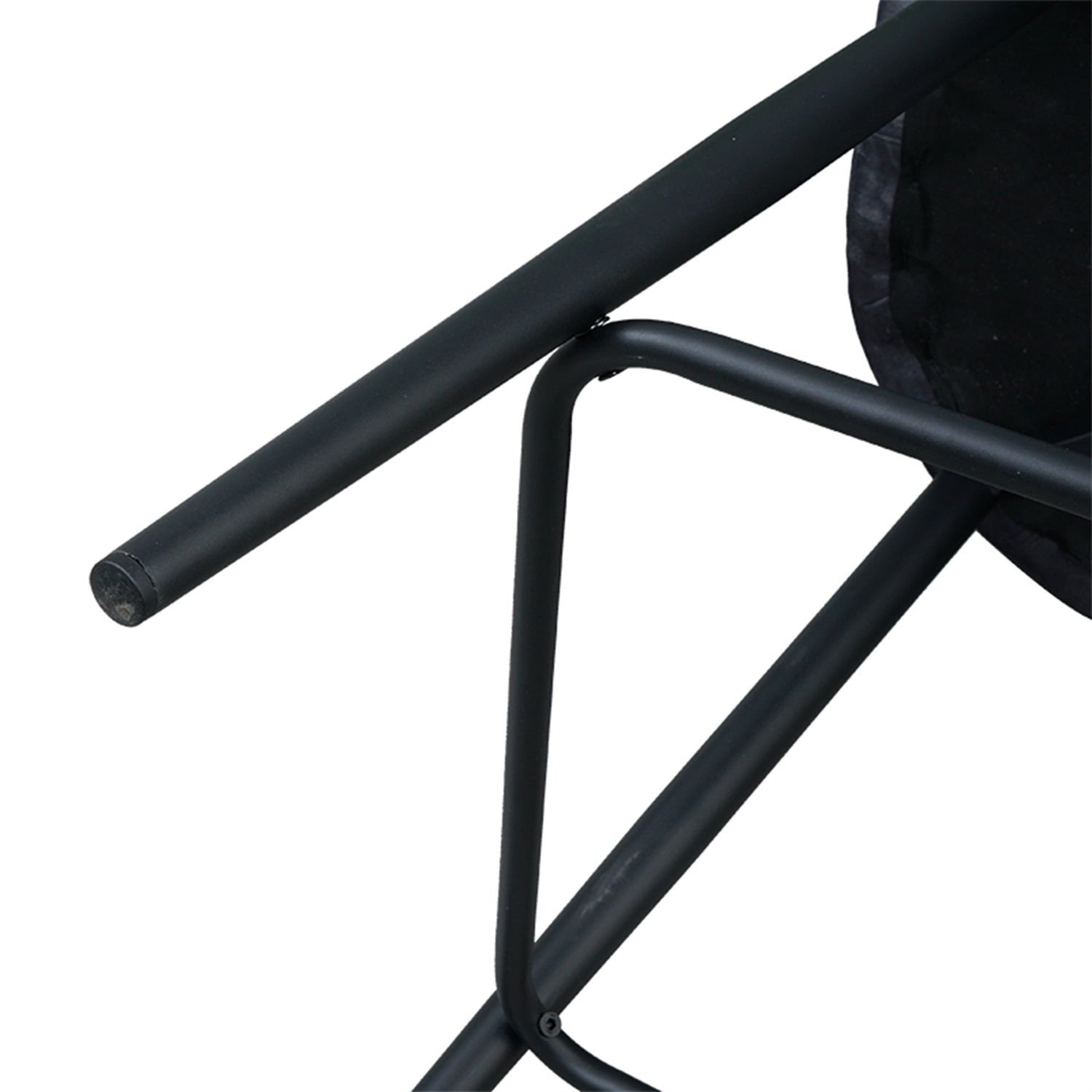 Kadyn Modern Style Bar Chair Set of 2, Foam Bar Stools with Armrests and Footrests, Upholstered High Bar Stool Chair for Dining Room, Dark Blue
