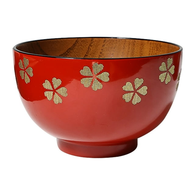 Creative Wood Bowl for Home Use Couple Storage Bowl Hotel Use Bowl Rice Bowl