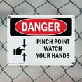 thumbnail image 5 of (2 Pack) Pinch Point Watch Your Hands OSHA Danger Sign 24 Inch X 18 Inch Indoor / Outdoor Rust-Free Aluminum Metal Signs for Workplace, Workshop, and Construction Site, Made in the USA, 5 of 8