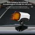 thumbnail image 7 of FYTPOV Car Heater, Multi-Function Portable Heater, White Car Heater That Plugs into Cigarette Lighter, 360° Free Adjustment, Quick Heating Defrost and Defogging, 200W 12V, 7 of 7