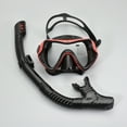 thumbnail image 4 of Neinkie Dry Snorkel Set for Adults with Camera Mount, Anti-Fog Panoramic Wide View Scuba Snorkel Mask, Diving Mask with Dry Top Snorkel, 4 of 7