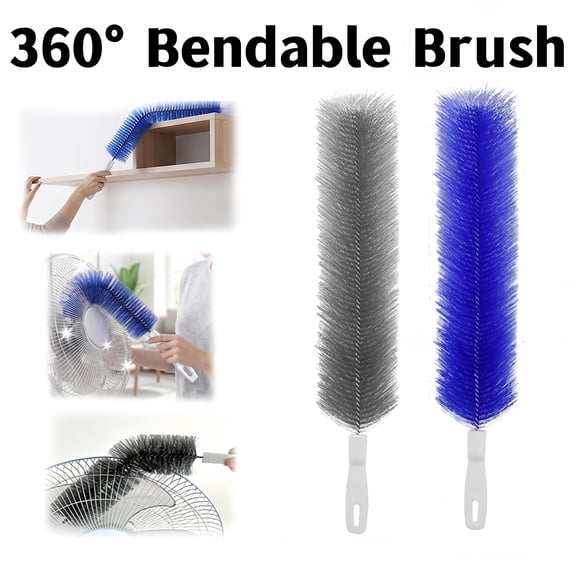 Fan Blade Cleaner BrushWindow-Blind-Cleaning-ToolConditioning Flexible Screen Blinds Household Sofas Removal Duster Brush 2pcs,Fan brush, screen, shutter, fan cleaning brush, fan removal brush