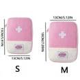 thumbnail image 6 of First Aid Kit Pouch Home Medicine Storage Bag Suitable for Outdoor Travel Medical Bag Home Rescue Emergency Survival Kit (Pink-M), 6 of 7