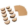 thumbnail image 2 of Portatarjetas de madera para lugar de boda, 30 Uds., con 30 papel Kraft, rústico, reutilizable, respetuoso con el medio ambiente, número de mesa de madera para fiestas, 2 of 5