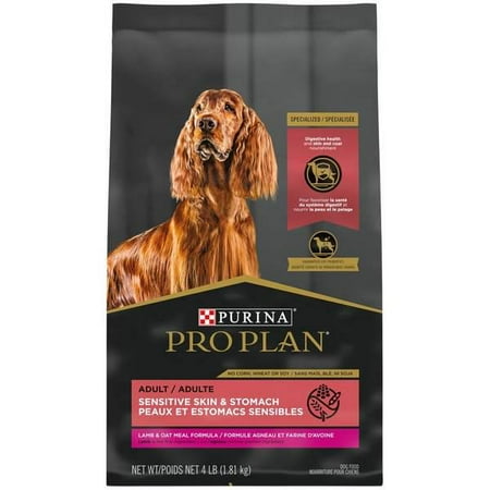 4 LB Purina Pro Plan Focus Sensitive Skin and Stomach Lamb and Oat Meal Formula Adult Dog Food