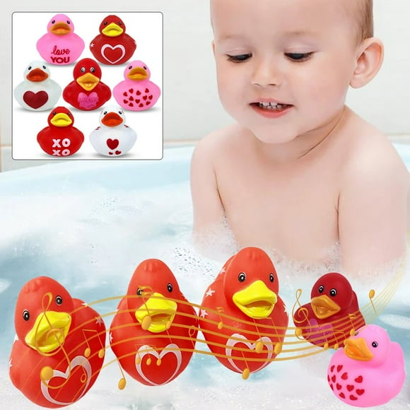 20Pcs Bath Duck Toys Assorted Duckies Bath Toy Cute Mini Ducks Bath Toy for Toddler Sensory Play Stress Relief Baby Bath Duck Toys for Baby Boys Girls